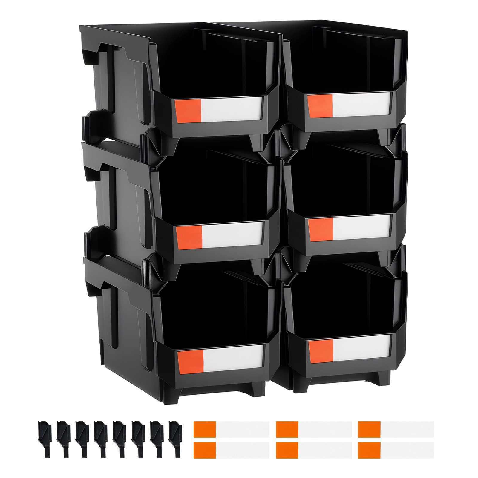 Stackable Plastic Storage Bins For Home Organization And Closet_voghion.com